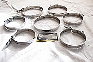 Steel T-Bolt Clamps AFTER Chrome-Like Metal Polishing and Buffing Services
