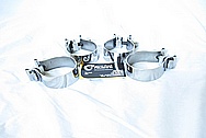 Steel T-Bolt Clamps AFTER Chrome-Like Metal Polishing and Buffing Services