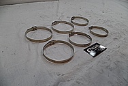 Steel Exhaust Clamps BEFORE Chrome-Like Metal Polishing and Buffing Services / Restoration Services 