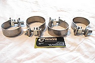 Steel T-Bolt Clamps BEFORE Chrome-Like Metal Polishing and Buffing Services