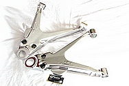 2001 Chevy C5 Corvette Aluminum Control Arms / Suspension Pieces AFTER Chrome-Like Metal Polishing and Buffing Services