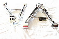 2001 Chevy C5 Corvette Aluminum Control Arms / Suspension Pieces AFTER Chrome-Like Metal Polishing and Buffing Services