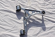 Toyota Supra Upper and Lower Aluminum Control Arms AFTER Chrome-Like Metal Polishing and Buffing Services