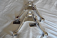 Aluminum Control Arm Pieces AFTER Chrome-Like Metal Polishing - Aluminum Polishing