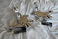 Aluminum Control Arm Pieces AFTER Chrome-Like Metal Polishing - Aluminum Polishing