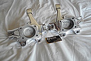 Aluminum Control Arm Pieces AFTER Chrome-Like Metal Polishing - Aluminum Polishing