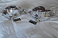 Aluminum Control Arm Pieces AFTER Chrome-Like Metal Polishing - Aluminum Polishing