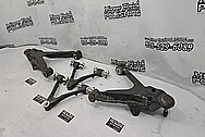 Aluminum and Steel Control Arm Project BEFORE Chrome-Like Metal Polishing - Aluminum Polishing - Steel Polishing Services 