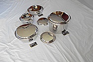 Stainless Steel Pots, Pans and Lids AFTER Chrome-Like Metal Polishing - Stainless Steel Polishing