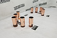 Copper Machined Tubes AFTER Chrome-Like Metal Polishing and Buffing Services - Copper Polishing Services