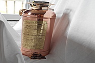 Copper Guardene Fire Extinguisher AFTER Chrome-Like Metal Polishing and Buffing Services