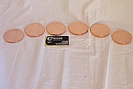 SET # 2 Copper Discs AFTER Custom Metal Polishing and Buffing Services