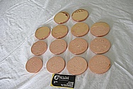 SET # 3 of Copper Discs AFTER Custom Metal Polishing and Buffing Services