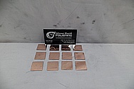 Copper Coupon Pieces AFTER Chrome-Like Metal Polishing and Buffing Services - Copper Polishing 