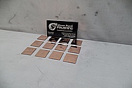 Copper Coupon Pieces AFTER Chrome-Like Metal Polishing and Buffing Services - Copper Polishing 