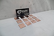 Copper Coupon Pieces AFTER Chrome-Like Metal Polishing and Buffing Services - Copper Polishing 