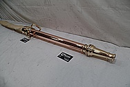 Vintage Copper Fire Extinguisher Nozzle BEFORE Chrome-Like Metal Polishing and Buffing Services - Copper Polishing