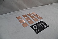Copper Coupon Pieces BEFORE Chrome-Like Metal Polishing and Buffing Services - Copper Polishing 
