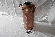 Vintage Copper Fire Extinguisher Tank BEFORE Chrome-Like Metal Polishing and Buffing Services - Copper Polishing