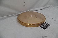 Vintage Copper Turntable BEFORE Chrome-Like Metal Polishing and Buffing Services - Copper Polishing