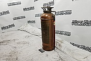 LaFrance New York Fire Equipment Corporation Copper Fire Extinguisher Tank BEFORE Chrome-Like Metal Polishing and Buffing Services - Copper Polishing 