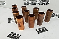 Copper Machined Tubes BEFORE Chrome-Like Metal Polishing and Buffing Services - Copper Polishing Services