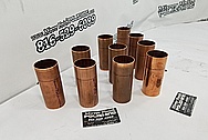 Copper Machined Tubes BEFORE Chrome-Like Metal Polishing and Buffing Services - Copper Polishing Services