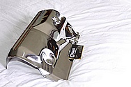 1993 - 1998 Toyota Supra Turbo Heat Shield Cover AFTER Chrome-Like Metal Polishing and Buffing Services / Restoration Services