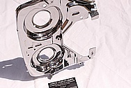Toyota Supra Steel Backplate Cam Gear Piece AFTER Chrome-Like Metal Polishing and Buffing Services