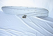Early Model Hot Rod Firewall Cover Piece AFTER Chrome-Like Metal Polishing and Buffing Services