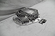 Aluminum, Finned Rear End Differential Cover Piece AFTER Chrome-Like Metal Polishing and Buffing Services - Aluminum Polishing 