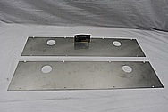 Stainless Steel Pharmaceutical Plates / Covers BEFORE Chrome-Like Metal Polishing and Buffing Services / Restoration Services 
