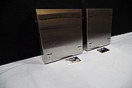 Stainless Steel Case Cover Pieces BEFORE Chrome-Like Metal Polishing and Buffing Services / Restoration Services