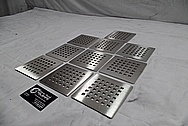 Stainless Steel Drain Cover Pieces BEFORE Chrome-Like Metal Polishing and Buffing Services / Restoration Services