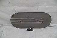 Aluminum Air Filter / Breather Cover BEFORE Chrome-Like Metal Polishing and Buffing Services / Restoration Services - Aluminum Polishing Services - Custom Painting Services 