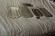Aluminum Plates / Cover Pieces BEFORE Chrome-Like Metal Polishing and Buffing Services / Restoration Services 
