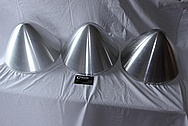 3M Company Aluminum Cone Covers BEFORE Chrome-Like Metal Polishing and Buffing Services / Restoration Services