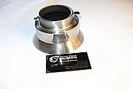 Aluminum Coffee Pot Cover Piece BEFORE Chrome-Like Metal Polishing and Buffing Services / Restoration Services