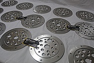 Stainless Steel Manufacture Cover Pieces BEFORE Chrome-Like Metal Polishing and Buffing Services / Restoration Services