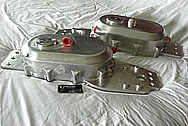 Billet Aluminum Boat Chainbox Pieces BEFORE Chrome-Like Metal Polishing and Buffing Services / Restoration Services 