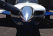 Our Customer's 1980 Mooney M20J Aircraft Spinner AFTER Chrome-Like Metal Polishing and Buffing Services / Restoration Services