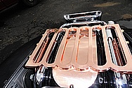 2003 Harley Davidson Roadking Motorcycle Custom Brass Rack Pieces AFTER Chrome-Like Metal Polishing and Buffing Services / Restoration Services 