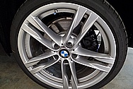 Our Customers Brand New 2015 BMW 650I Aluminum Wheels BEFORE Chrome-Like Metal Polishing and Buffing Services / Restoration Services