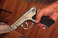 Our Customer's CZ 75 Compact Gun / Pistol AFTER Chrome-Like Metal Polishing and Buffing Services / Restoration Services