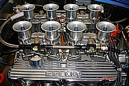 Gordon's 630HP Big Block Engine With Ford Cobra Aluminum Valve Covers AFTER Chrome-Like Metal Polishing and Buffing Services