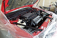 1994 Oldsmobile Cutlass Engine Compartment BEFORE Chrome-Like Metal Polishing and Buffing Services / Restoration Services - Aluminum and Steel Polishing Services