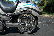 Our Customer's Victory Cruiser Motorcycle AFTER Chrome-Like Metal Polishing and Buffing Services / Restoration Services