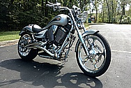 Our Customer's Victory Cruiser Motorcycle AFTER Chrome-Like Metal Polishing and Buffing Services / Restoration Services