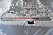 Chevrolet Aluminum Automotive Dash Panel / Instrument Panel Cluster BEFORE Chrome-Like Metal Polishing and Buffing Services
