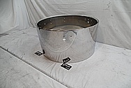 Stainless Steel Drum Shells AFTER Chrome-Like Metal Polishing and Buffing Services - Steel Polishing - Drum Polishing 